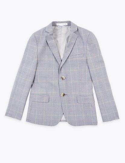 Checked Suit Jacket (2-16 Yrs)