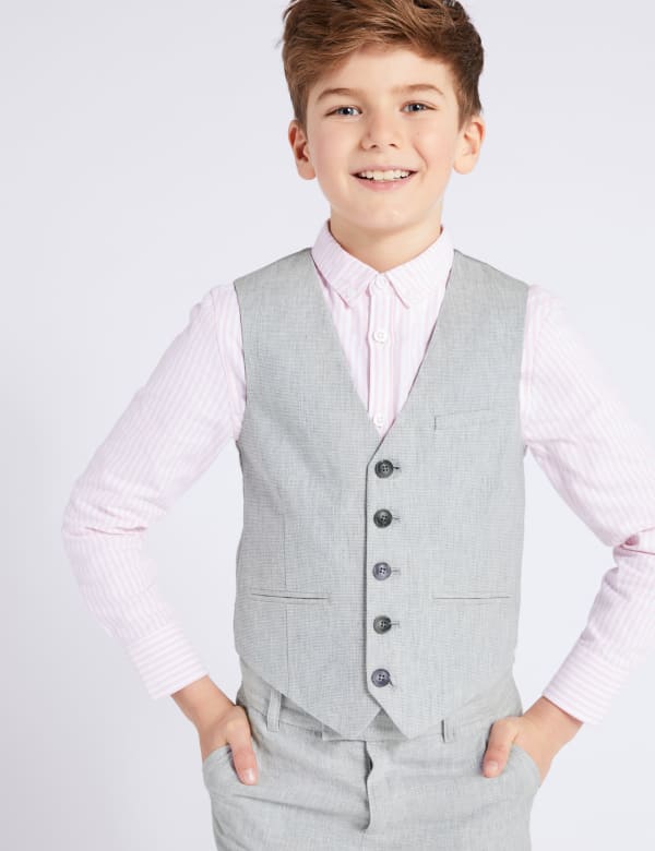 Boys Black Formal Suit Fancy Wedding Christmas Holiday Set Long
