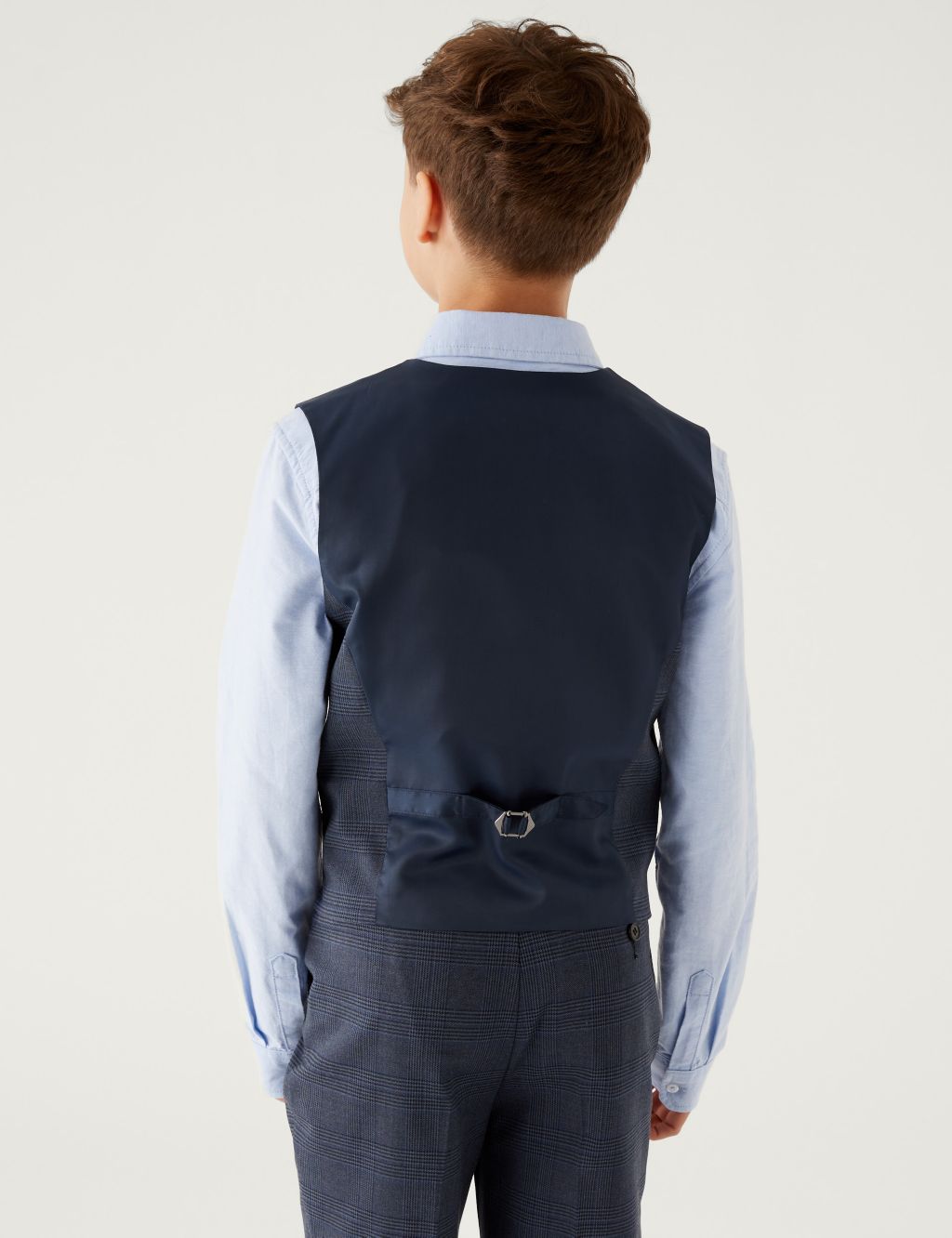 Checked Suit Waistcoat (6-16 Yrs) image 4