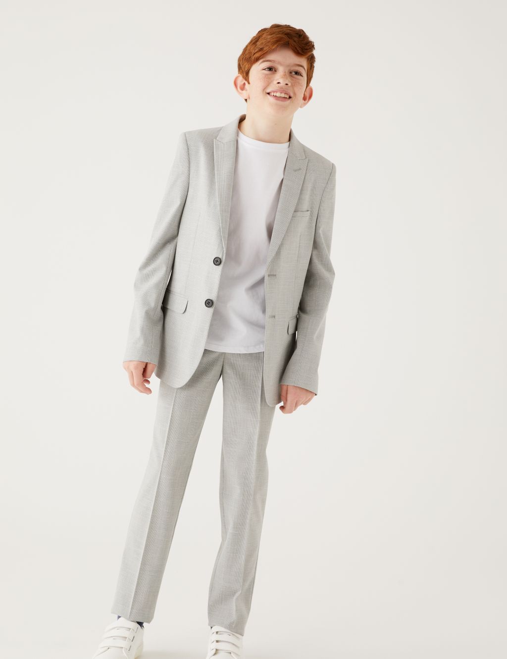 Checked Suit Trousers (6-16 Yrs) image 1