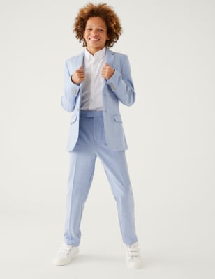 

M&S Collection Mini Me - Pantalón de traje slim (6-16 años) - Soft Blue, Soft Blue