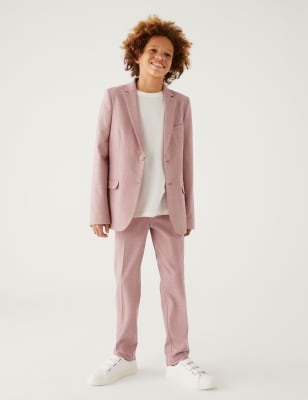 

Boys M&S Collection Mini Me Suit Trousers (6-16 Yrs) - Pink, Pink