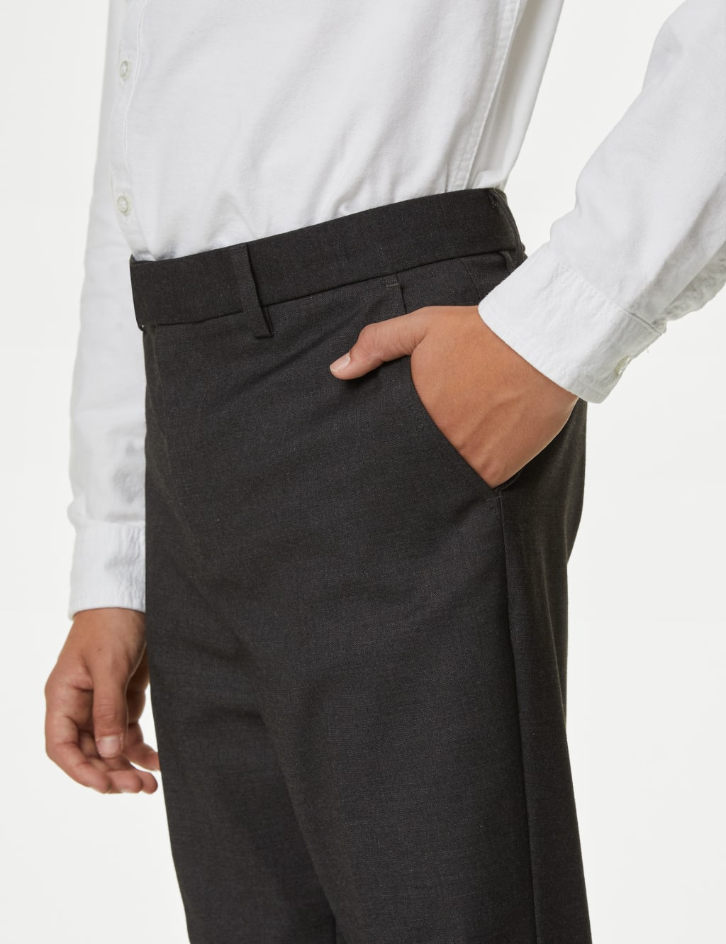 Plain Suit Trousers (6-16 Yrs) image 5