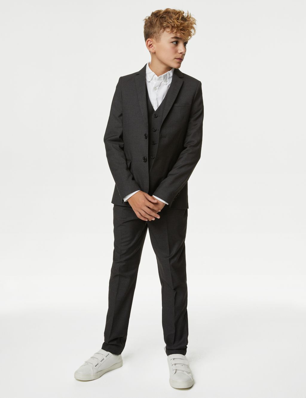 Plain Suit Trousers (6-16 Yrs) image 7