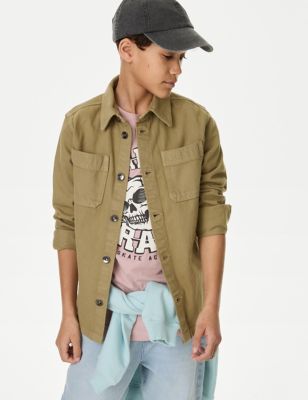 

Boys M&S Collection Pure Cotton Shacket (6-16 Yrs) - Sand, Sand