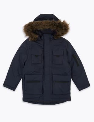 childrens winter coats marks and spencer