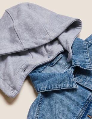 

M&S Collection Denim-Jacke mit Kapuze (6-16 J.), Denim