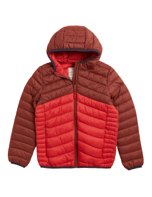 

M&S Collection Chaqueta acolchada ligera con Stormwear™ (6-16 años) - Red Mix, Red Mix