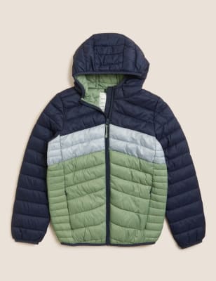 

Boys,Unisex,Girls M&S Collection Lightweight Padded Jacket (6-16 Yrs) - Green Mix, Green Mix