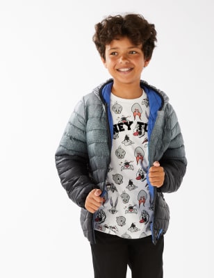 

M&S Collection Chaqueta ligera acolchada con Stormwear™ de varios tonos (6-16 años) - Grey Mix, Grey Mix