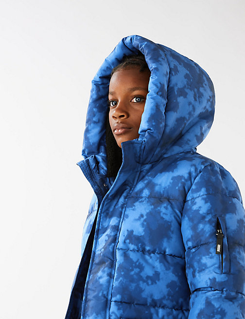 Marks And Spencer Boys M&S Collection Stormwear Padded Longline Coat (6-16 Yrs) - Blue Mix, Blue Mix