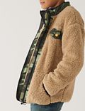 Borg Camouflage Jacket (6 - 16 Yrs)