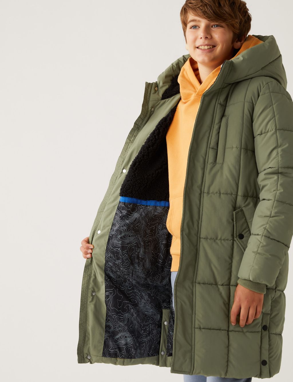Stormwear™ Longline Padded Coat (6-16 Yrs) image 5