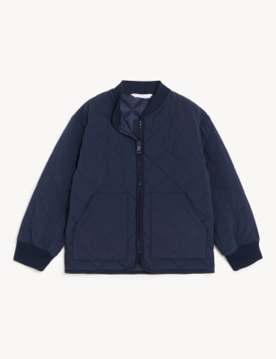 

Boys M&S Collection Stormwear™ Quilted Bomber (6 - 16 Yrs) - Navy, Navy