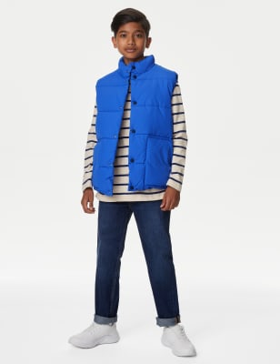 

M&S Collection Chaleco acolchado con forro de borreguito con Stormwear™ (6-16 años) - Blue, Blue