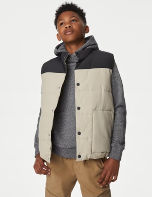 

Boys,Unisex,Girls M&S Collection Stormwear™ Borg Lined Padded Gilet (6 - 16 Yrs) - Stone Mix, Stone Mix