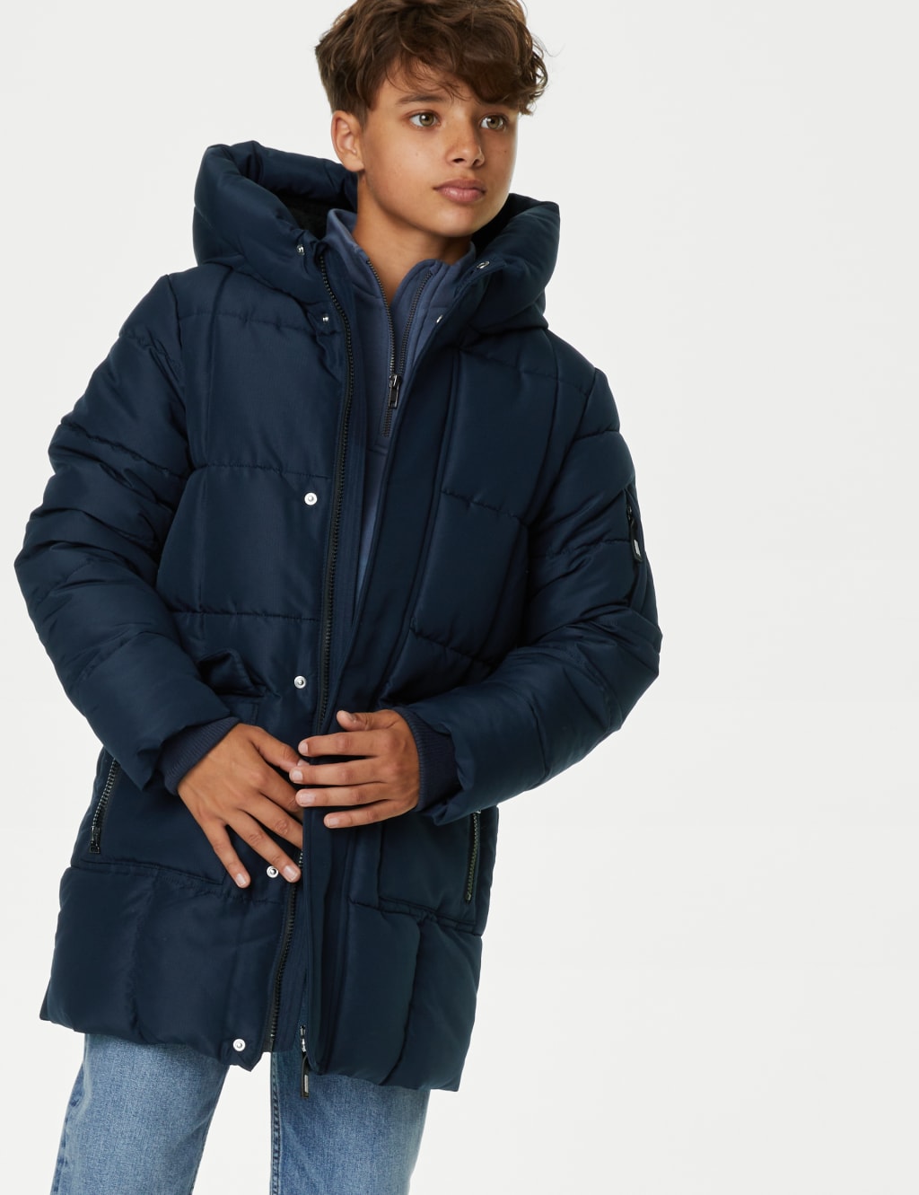 Stormwear™ Longline Padded Raincoat (6-16 Yrs) image 3