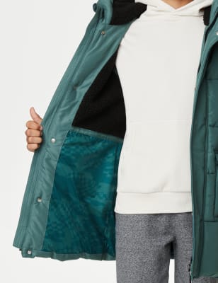 Padded raincoat store