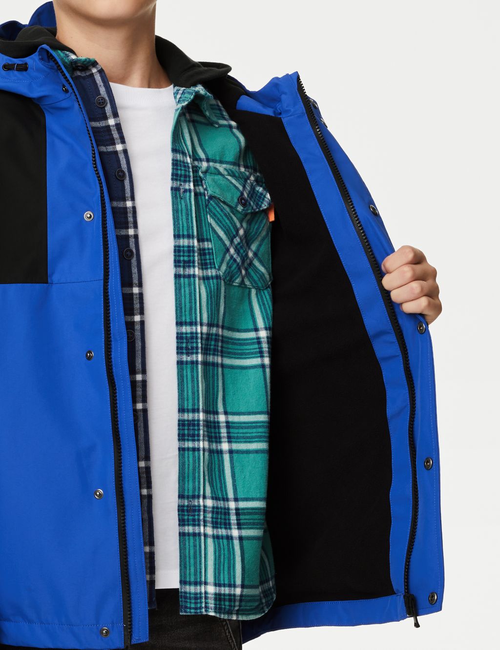 Waterproof Fleece Lined Jacket (6-16 Yrs) image 5