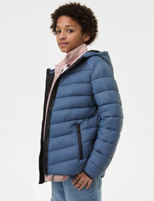 

Boys M&S Collection Stormwear™ Lightweight Hooded Padded Coat (6-16 Yrs) - Air Force Blue, Air Force Blue