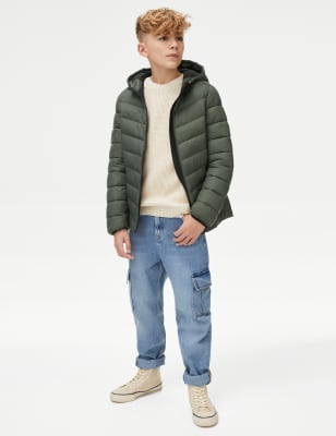 

Boys,Unisex,Girls M&S Collection Stormwear™ Lightweight Hooded Padded Coat (6-16 Yrs) - Khaki, Khaki