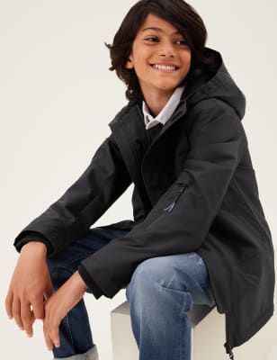 

Boys M&S Collection Stormwear™ Hooded Anorak (6-16 yrs) - Black, Black