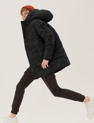 

M&S Collection Abrigo acolchado largo con Stormwear™ (6-16 años) - Black Mix, Black Mix