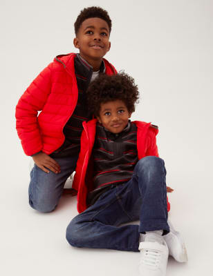 

Boys M&S Collection The Stormwear™ Lightweight Padded Jacket (2-16 Yrs) - Red, Red