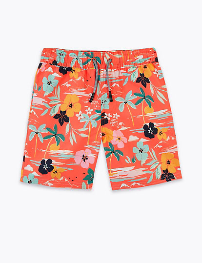 Hawaiian Print Swim Shorts (6-16 Years)