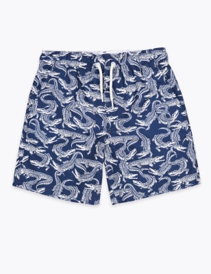 Mini Me Croc Print Swim Shorts (6-16 Yrs) - Multi