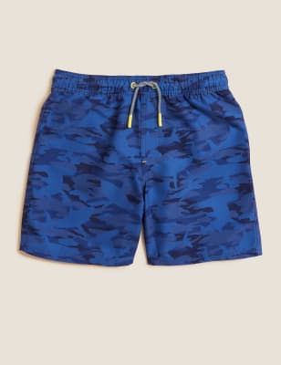 

Boys M&S Collection Shark Camouflage Swim Shorts (6-16 Yrs) - Blue Mix, Blue Mix