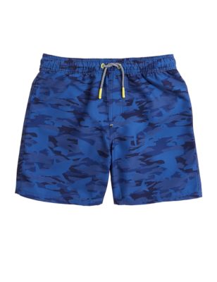 M&S Boys Shark Camouflage Swim Shorts (6-16 Yrs)