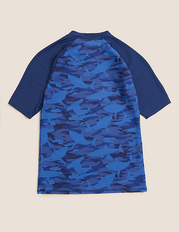 Shark Camouflage Rash Vest (6-16 Yrs) - MX