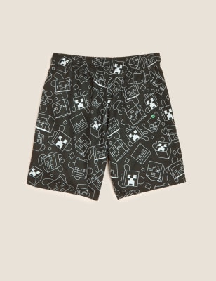 

M&S Collection Badeshorts mit Minecraft™-Motiv (6-16 J.) - Black Mix, Black Mix