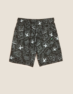 

Boys M&S Collection Minecraft™ Swim Shorts (6-16 Yrs) - Black Mix, Black Mix