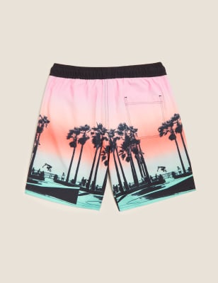 

M&S Collection Badeshorts mit Palmenmuster „Mini Me“ (6-16 J.) - Multi, Multi