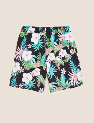 

Boys M&S Collection Tropical Print Swim Shorts (6-16 Yrs) - Black Mix, Black Mix