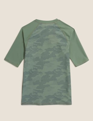 

Boys M&S Collection Camouflage Rash Vest (6-16 Yrs) - Green Mix, Green Mix