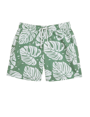 

M&S Collection Shorts mit Palmenmuster (6-16 J.) - Green Mix, Green Mix
