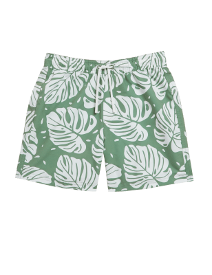 

Boys M&S Collection Palm Print Shorts (6-16 Yrs) - Green Mix, Green Mix