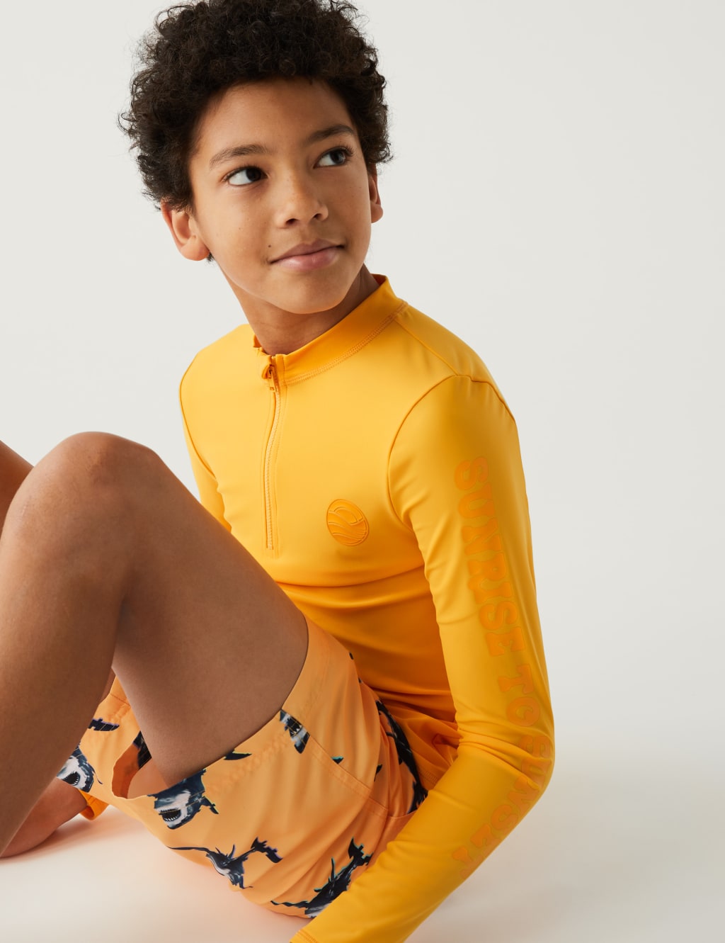 Boys orange rash guard new arrivals