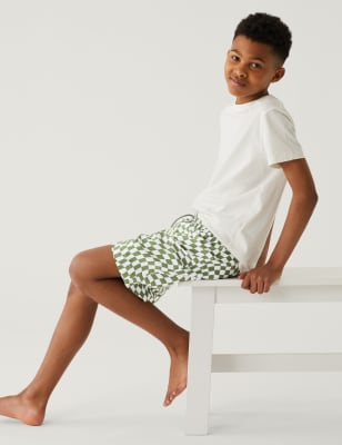 

Boys M&S Collection Checked Swim Shorts (6-16 Yrs) - Khaki Mix, Khaki Mix