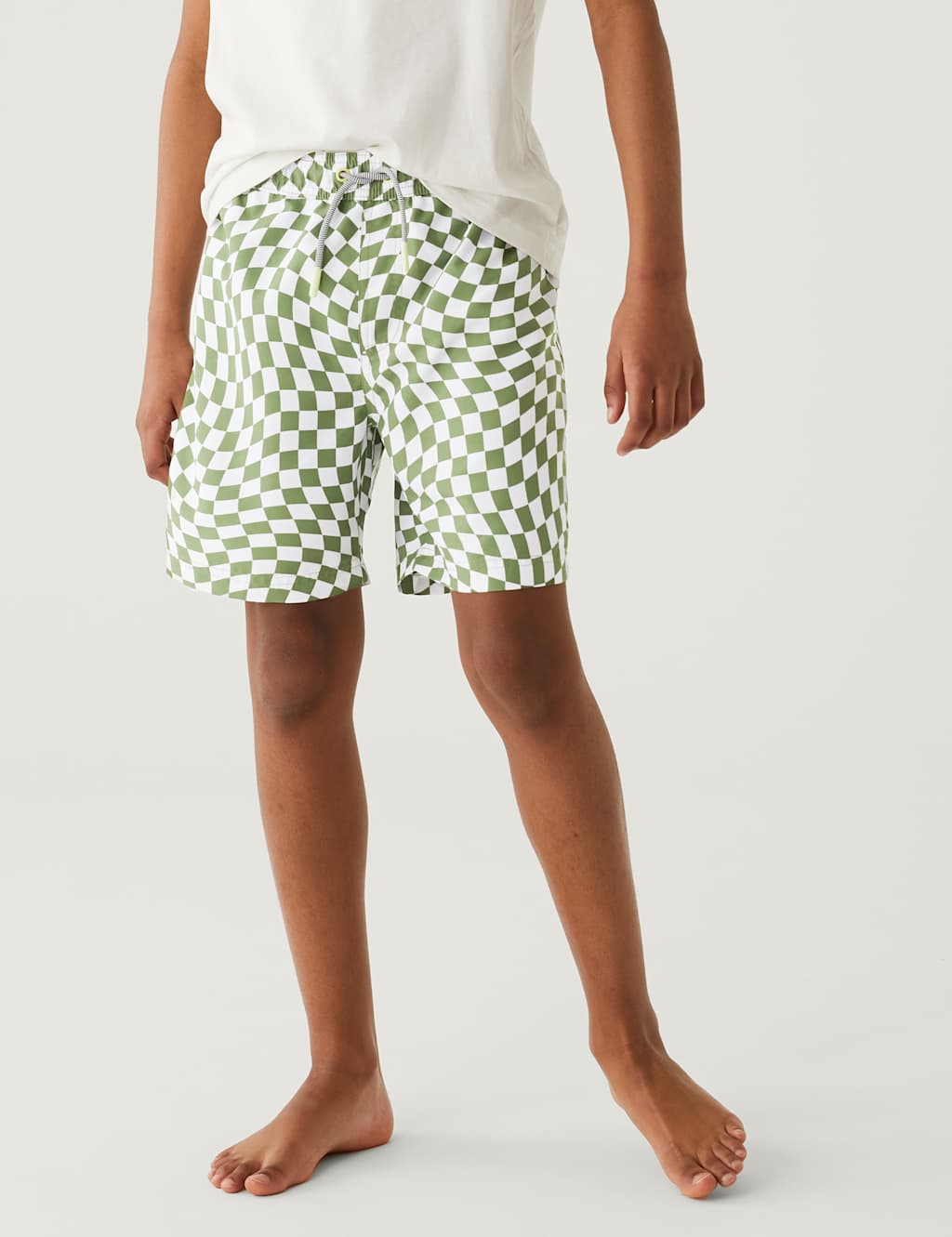 Checked Swim Shorts (6-16 Yrs) image 3