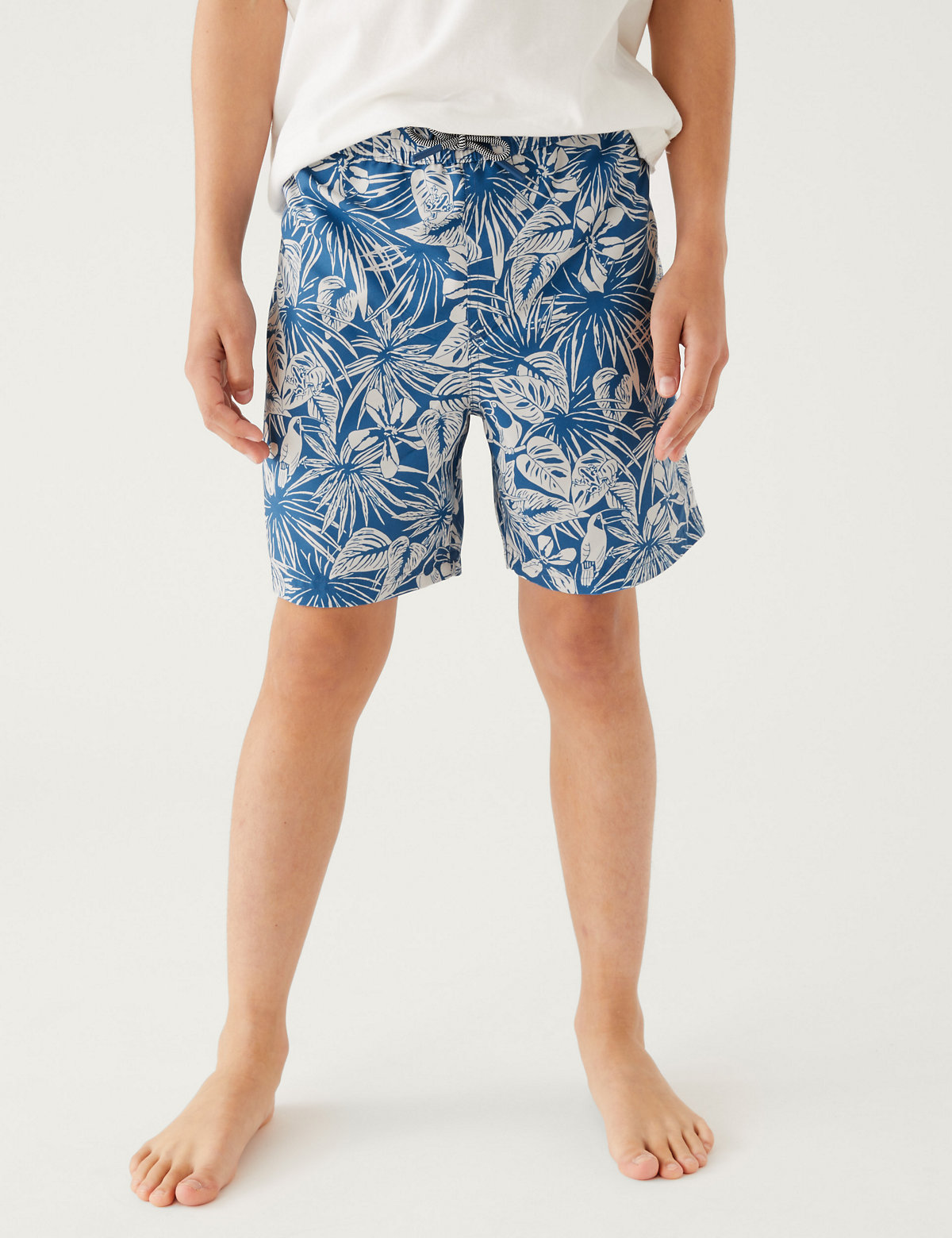 Mini Me Tropical Print Swim Shorts (6-16 Yrs)