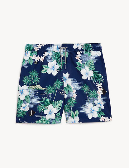 Hawaiian Print Swim Shorts (6-16 Yrs)