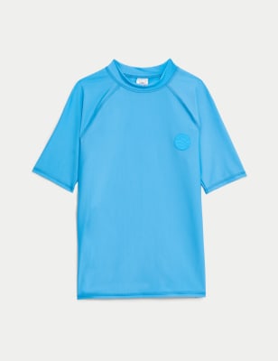 

Boys M&S Collection Rash Vest (2-16 Yrs) - Aqua, Aqua