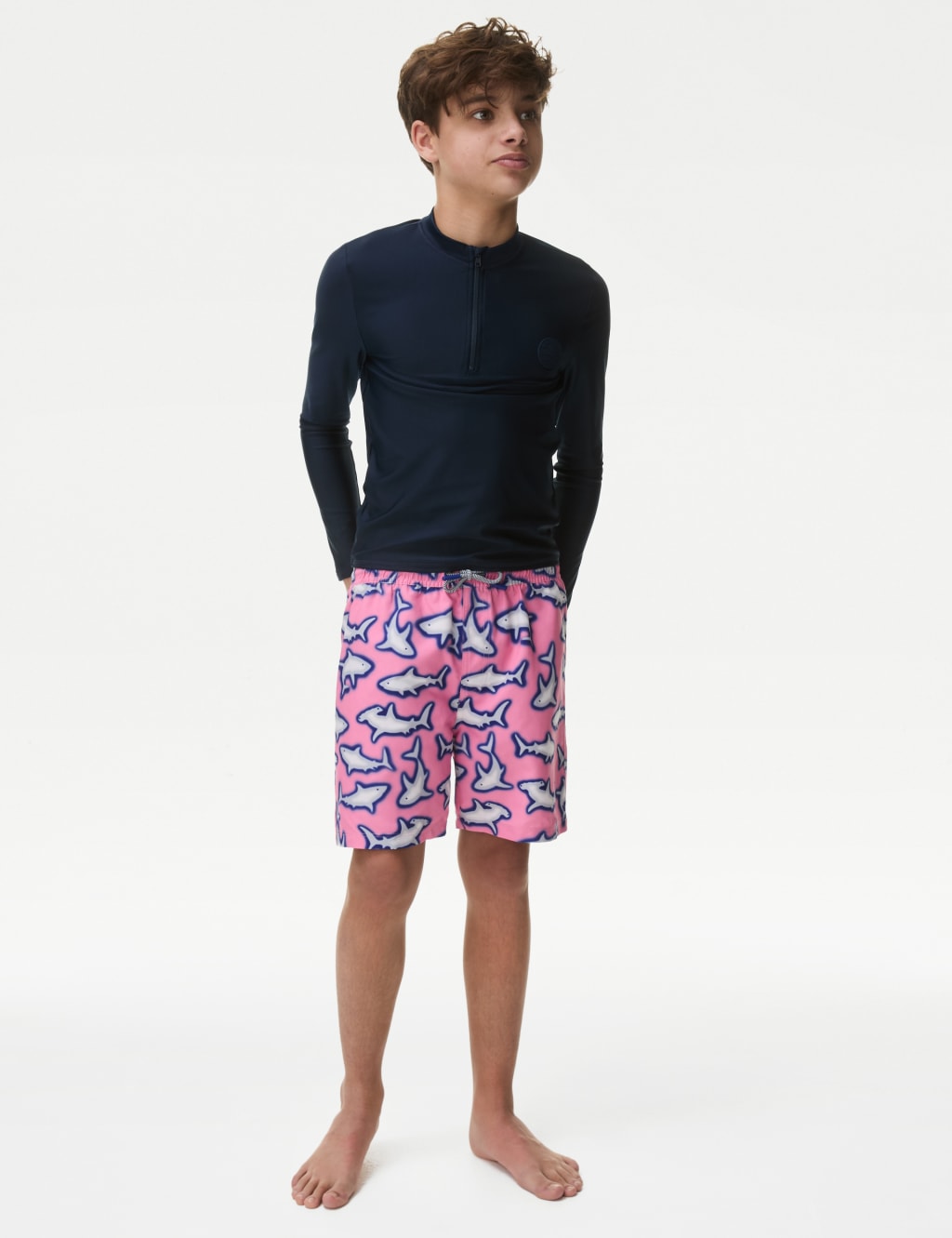 Shark Swim Shorts (6-16 Yrs) image 1