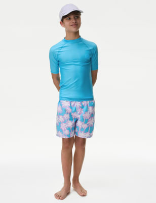 Palm Tree Swim Shorts (6-16 Yrs) - RO