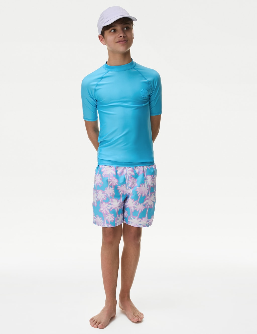 Palm Tree Swim Shorts (6-16 Yrs) image 1