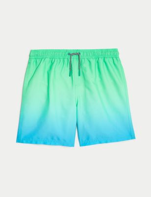M&S Boys Ombre Swim Shorts (6-16 Yrs) - 6-7 Y - Green Mix, Green Mix